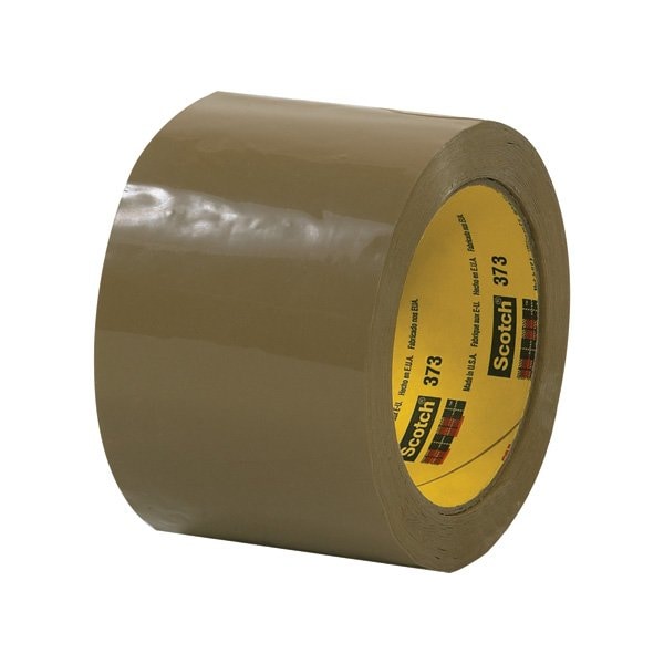 3M 3'' x 55 yds. Tan 3M 373 Carton Sealing Tape, 24PK BUY00023187 - main